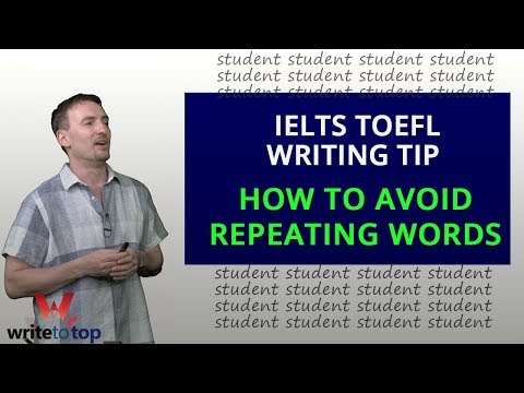 How do you stop repeating words in writing?