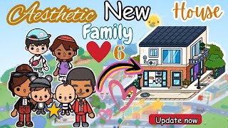 New Free Update!🏡 Create a Natural Chic House for a Big Family of 6🍁 | Toca Boca House Design Ideas✨