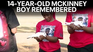 Dove release, vigil held for 14-year-old in McKinney