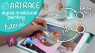 Paint traditional in digital + how I change the colours | ArtRage Tutorial | AlaiGanuza