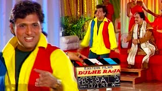 Govinda & Kader Khan Shooting For "Dulhe Raja" (1998) | Flashback Video