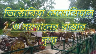 Victoria Memorial street view | Maidan | Kolkata | Horse-drawn carriages|ঘোড়া টানা গাড়ি🥰🥰