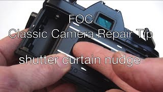 Fix Old Cameras:  Shutter Curtain Nudge Repair Tip