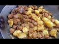 ସୋୟାବିନ୍ ଆଳୁ ତୋରକାରି alu soybean recipe