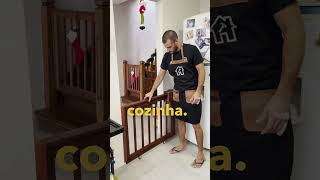 Portãozinho diferente para cachorro e criança