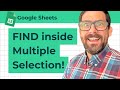 How to Search for Word in Multiple Selection Dropdown Cell in Apps Script