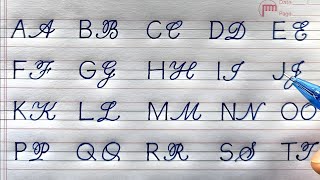 How to Write English Capital Letters | Print and Cursive Writing Tutorial