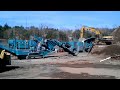 powerscreen xa400s and 1000 maxtrak crushing recycle in simsbury ct part 2