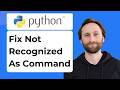 How to Fix “Python is Not Recognized as a Command” [2026 Guide]