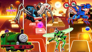 Green Thomas vs Spider Thomas vs Dragonfly Percy vs Twin Robot coffin dance EDM RUSH