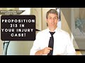 How California Proposition 213 Hurts Your Personal Injury Case!