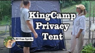 KingCamp Outdoor Shower/Dressing Room/Bathroom Tent Unboxing & Setup