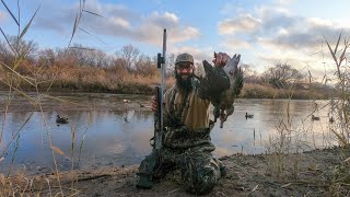 Solo River Duck Hunt!!! (Catch Clean Cook)