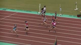 20190608北九州市中学陸上各区大会 中1女子100m決勝（小倉南）