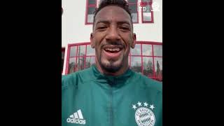 ALPHONSO DAVIES AND JEROME BOATENG WITH MESSAGE FOR FC BAYERN BASKETBALL