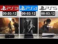 THE LAST OF US | PS3 vs PS4 vs PS5 - Graphics and Loading Times