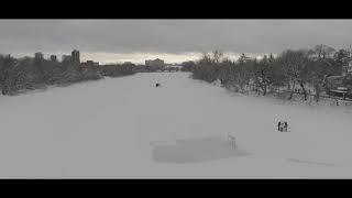 Rideau River (Old Ottawa South) In Winter 2020 (4K)