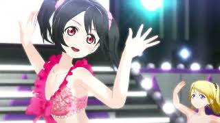 【LoveLive!スクフェスACHM】「？←HEARTBEAT」絵里・にこ・希（水着風衣装）60fps WQHD 2K1440p