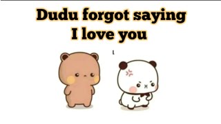 😰😰 Dudu forgot saying I love you | bubu dudu animation | #funnyvideo