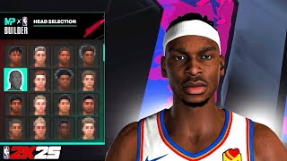 BEST SHAI GILGEOUS-ALEXANDER FACE CREATION NBA2K25