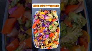 Vegetable Stir Fry #Sauteedvegetables #Veggiesfry #Exoticvegetablefry #shorts #recipes #cookingvideo