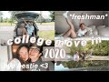 COLLEGE MOVE IN DAY VLOG 2020 *FRESHMAN YEAR* (saying goodbye to my best friend...)