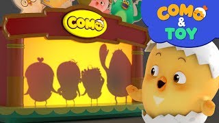 Como | Shadows theater 3 | Learn colors and words | Cartoon video for kids | Como Kids TV