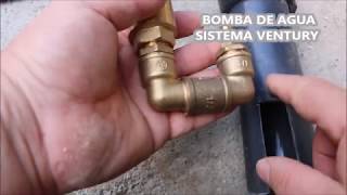 BOMBA DE AGUA CON AIRE COMPRIMIDO , SISTEMA VENTURI .