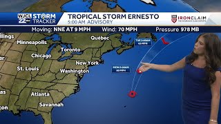 Tracking Ernesto in the tropics