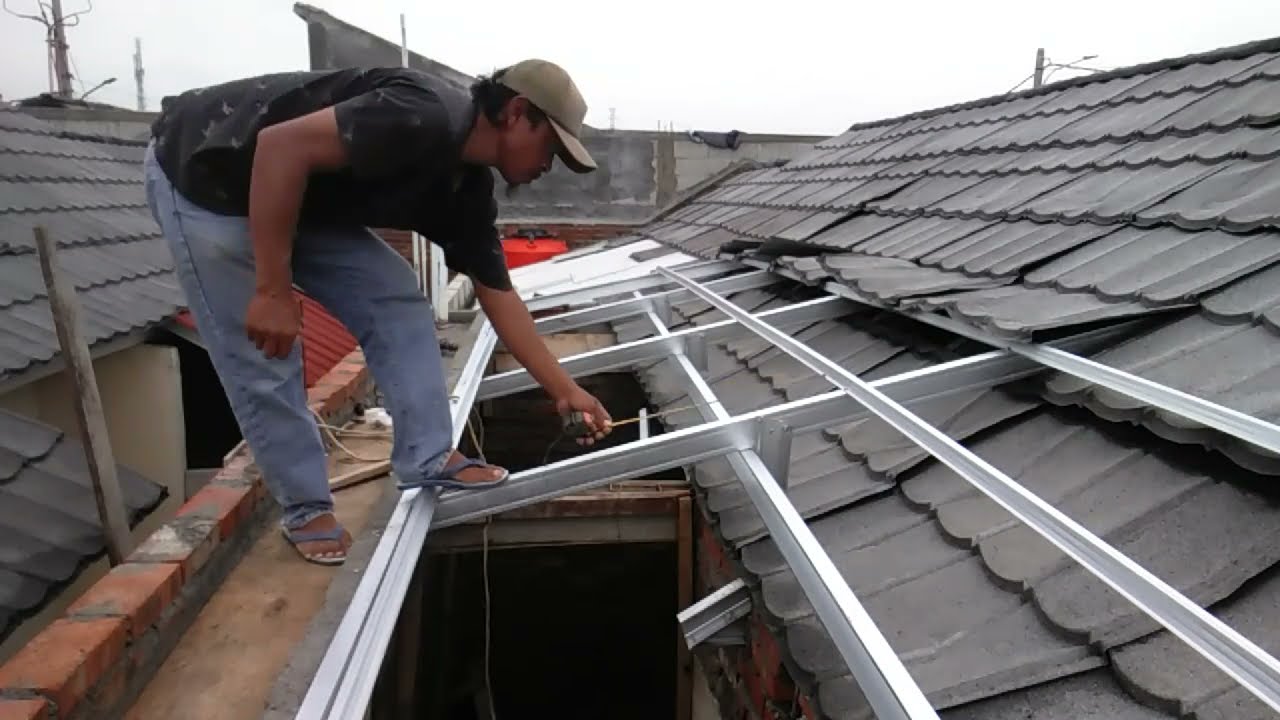 Cara Menyambung Atap Dapur Menggunakan Baja Ringan!! Rumah Subsidi ...