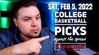 Saturday 2/5/22: Gary's Free NCAA College Basketball Picks & Predictions against the spread