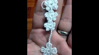 Tutorial: Flores de crochet #detallefemenino #crochet #flores #collar #rosario #tejido #hechoamano