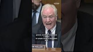 Sen. Van Hollen asks Acting AG Blanche if he would pardon individuals in Epstein files