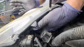 How to replace main dipped beam bulb on Nissan Micra 2009 Full HD 1080p