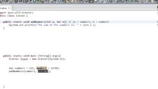 Beginners java, Lesson 15, Introduction to methods