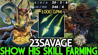 23SAVAGE [Medusa] Top Pro Carry Show His Skill Farming 1000 GPM Dota 2