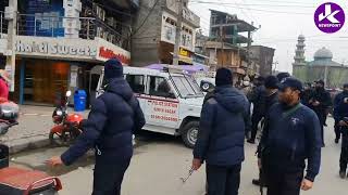 S.P ,Muzaffar Shah conducts anti-encroachment drive outside SMHS Hospital and Karan nagar, Srinagar.