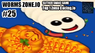 worms zone.io slither snake game top 1 Zona cacing.io #25 "Vs 2 Giant worms savage killer"