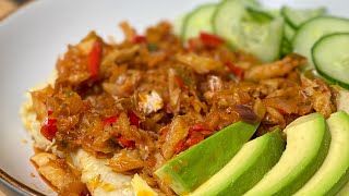 Let’s cook with me.. Mashed Green bananas with Saltfish | Creole Day Food