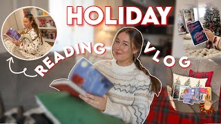 Ultimate Holiday reading vlog! | reading 3 Christmas books & bookish gift exchange 📚🎄