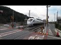 長崎本線885系（旧塗装）特急「かもめ」　開業前の新鳥栖駅を通過　2011年2月 jr nagasaki line