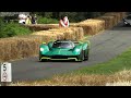 aston martin valkyrie amr pro singing at 2023 festival of speed 11 000rpm cosworth v12 sound