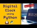 Digital Clock using python | python programming mini project tutorial 2023 🔥