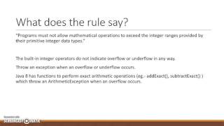 IIITD Secure Coding Java Rule: NUM00-J