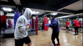 화제의 스파링 회색후드 장동식군 복싱 미트 훈련 영상! boxing mitt training!