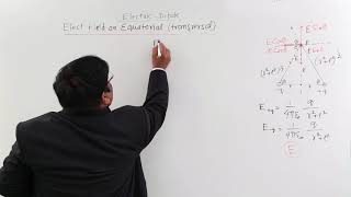 Class 12th – Electric Dipole Electric Field on Equatorial Transversal Line | Tutorials Point