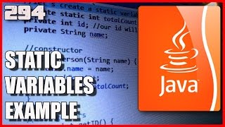 JAVA OOP - Using static variable example