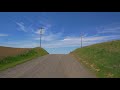 4k scenic drive palouse roads washington state 3 hour of road drive with soothing music