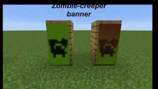 Minecraft 1.8.8  Zombie-creeper Banner