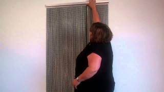 ShopWildThings.com - Aluminum Chain Curtains, How to Hang